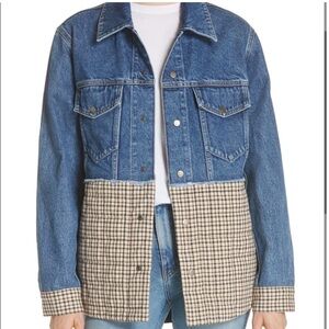 Sandro Denim and Checkered Jean Jacket